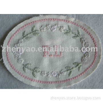 embroidered fabric badge